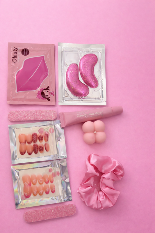 Mini Pink Self-Care Gift Box | Beauty Essentials | Cute Girly Gift for Her
