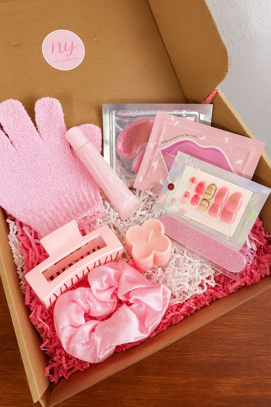 Pink Self-Care Gift Box | Spa Relaxation Set for Her | Beauty & Pamper Box