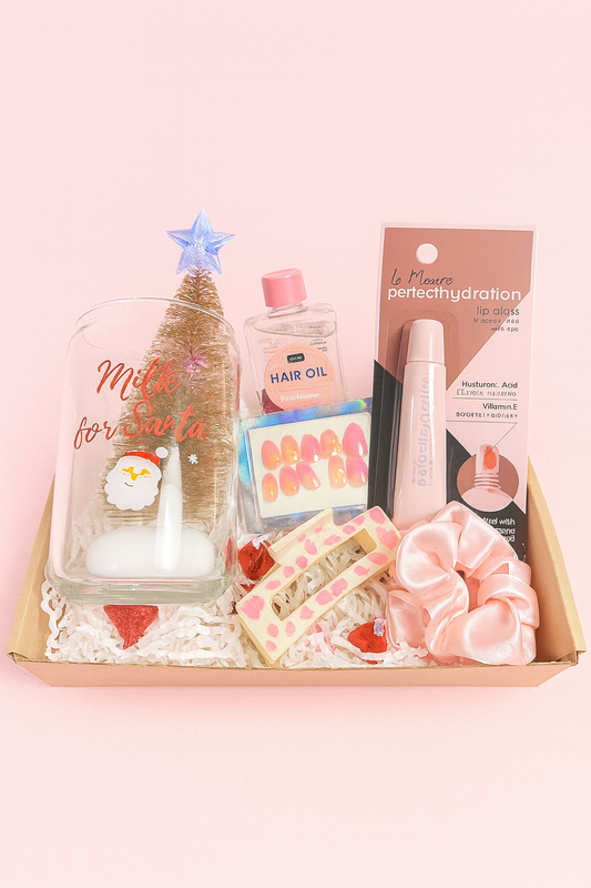Christmas Self-Care Gift Box – Pink Edition | Holiday Beauty Set for Her