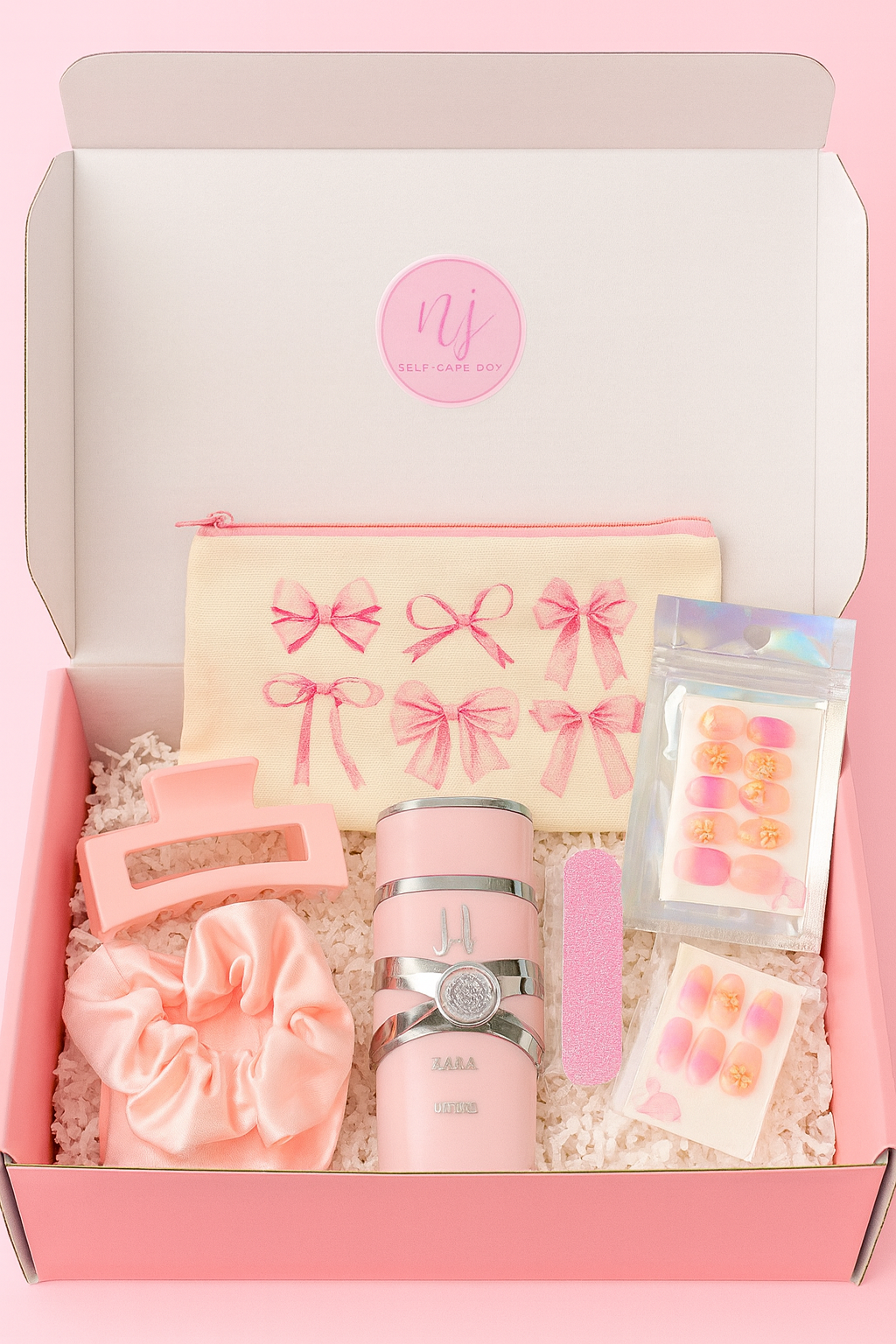 Pink Self-Care Gift Box With YARA Perfume