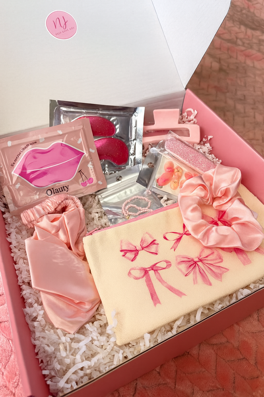 Pink Self-Care Box gift for girls