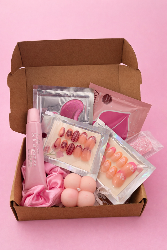 Mini Pink Self-Care Gift Box | Beauty Essentials | Cute Girly Gift for Her