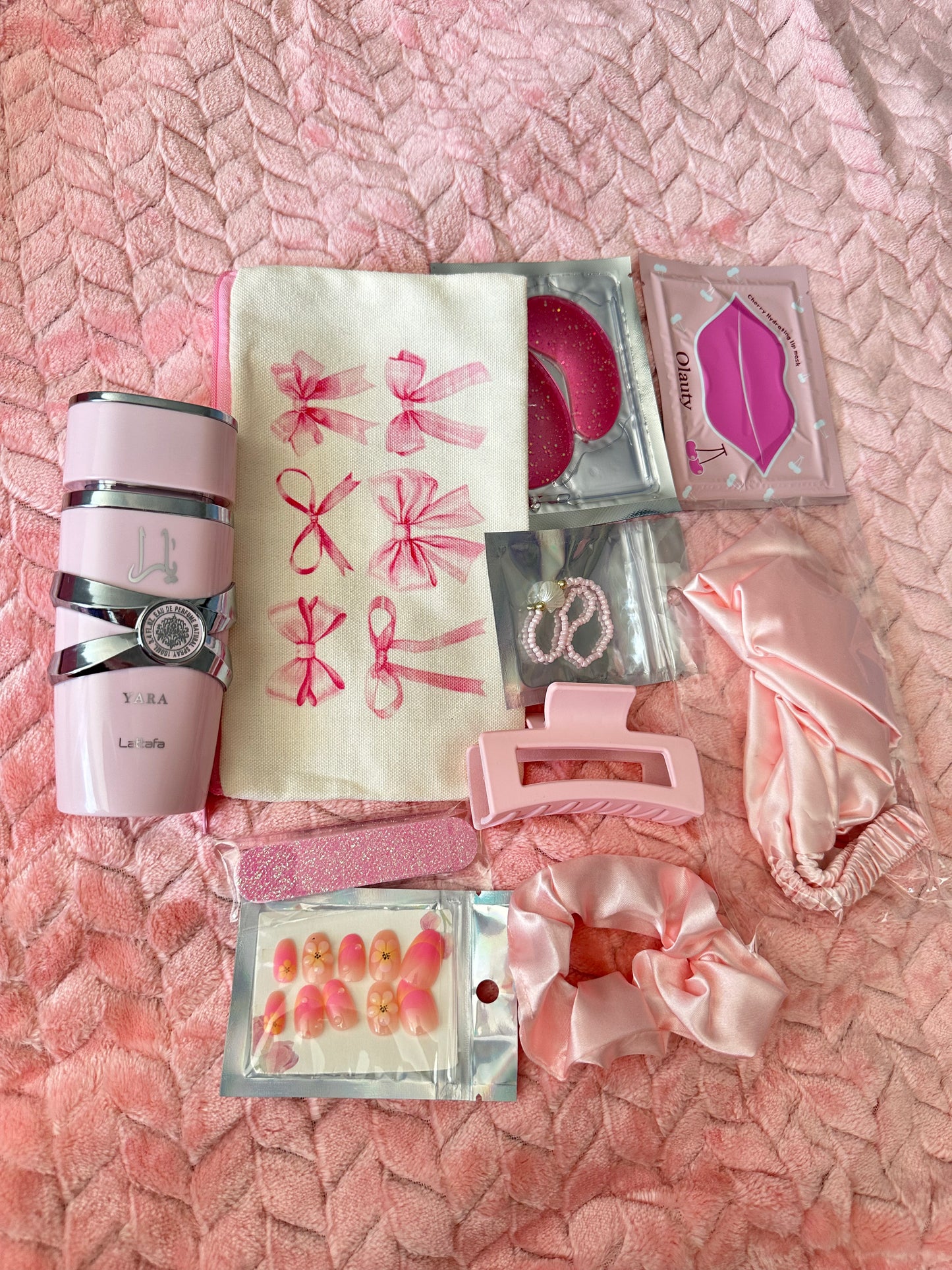 Pink Self-Care Gift Box With YARA Perfume