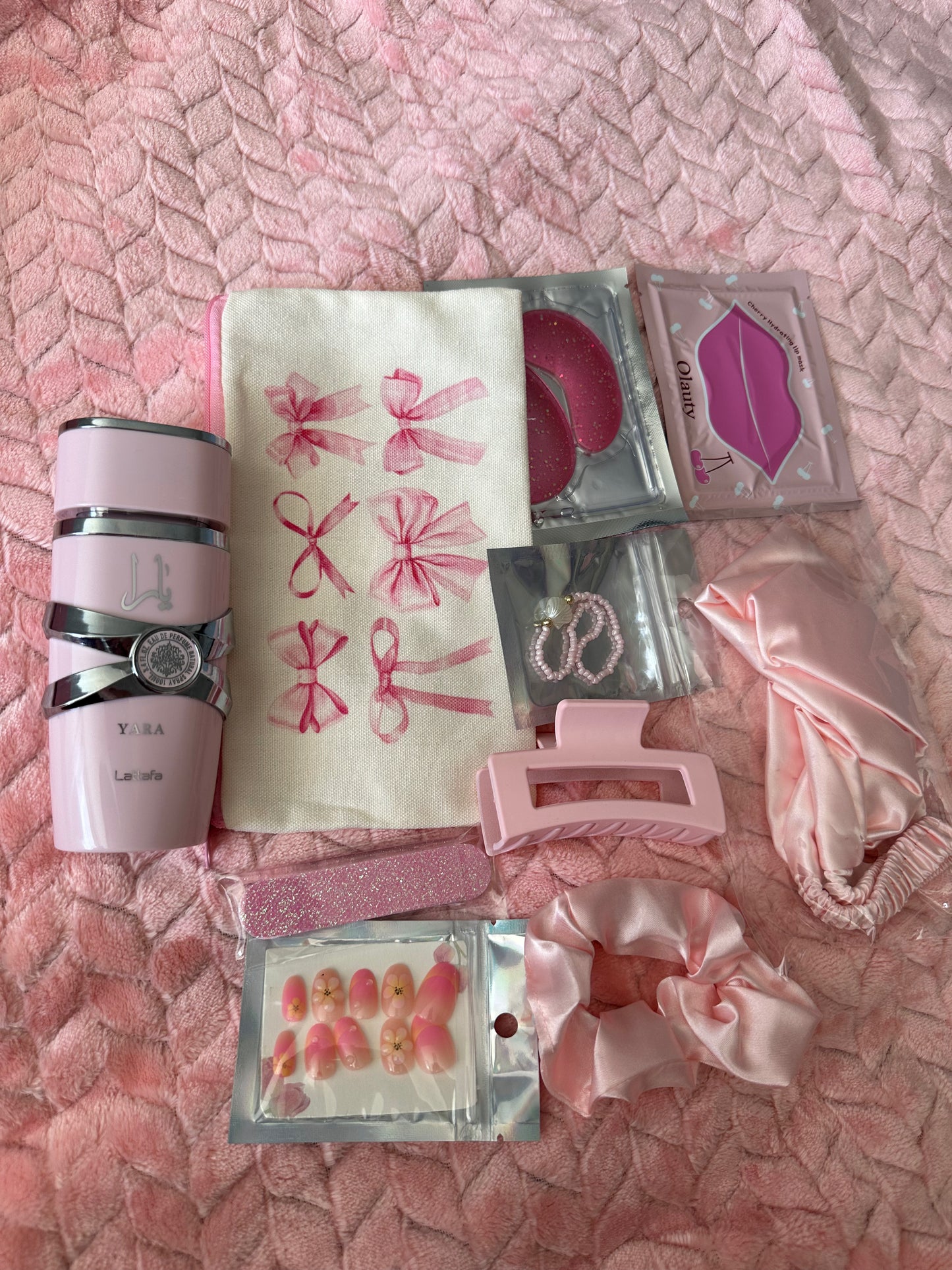 Pink Self-Care Gift Box With YARA Perfume